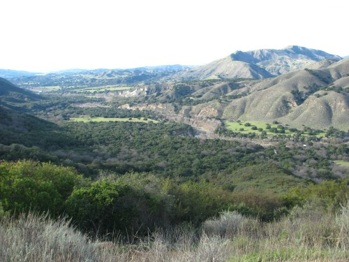 A View of the Santa Ynez River from the Snyder Trail Los Padres National Forest Knapp's Castle Santa Ynez Mountains River Santa Barbara Day Hike Snyder Trail