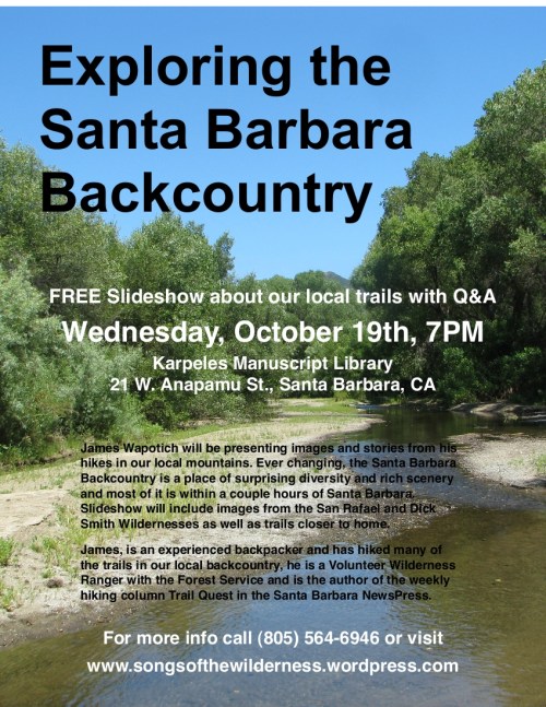 Exploring the Santa Barbara Backcountry Santa Barbara Backcountry Hike Los Padres National Forest