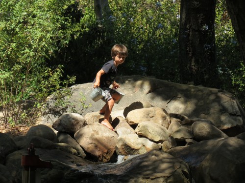 Santa Barbara Museum of Natural History backyard water course