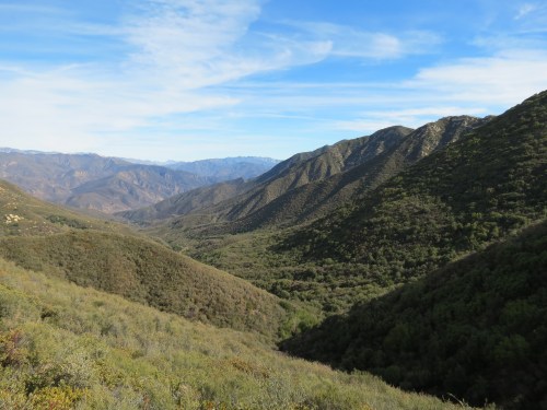 Murietta Canyon Creek Spring Road Los Padres National Forest Santa Barbara Ojai hike trail Divide Peak