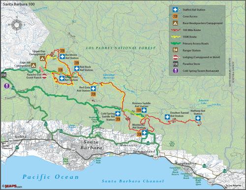 Santa Barbara 100 endurance race trail run running 100K 100 miles miler DRTE