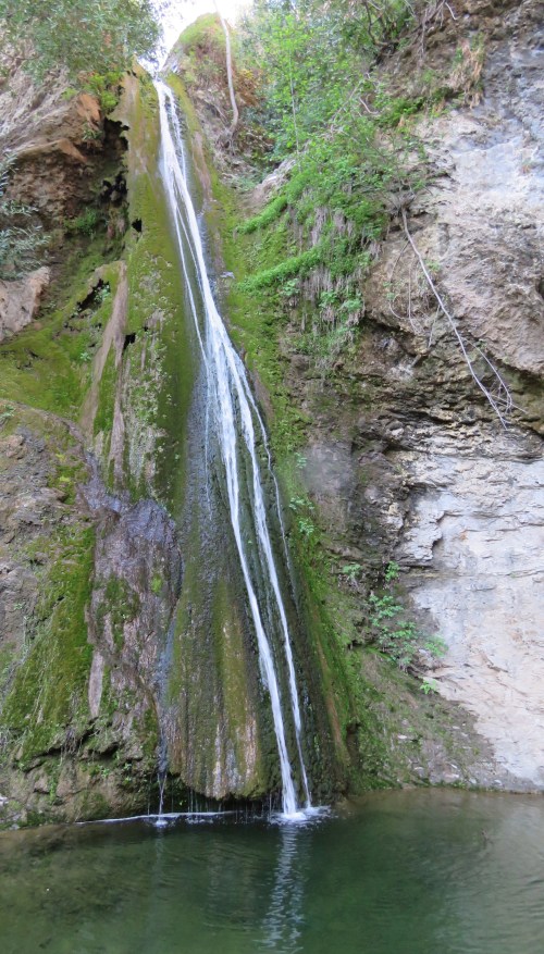 Rattlesnake Falls Sisquoc River hike backpacking trail Los Padres national forest San Rafael Wilderness Cottonwood Camp waterfall