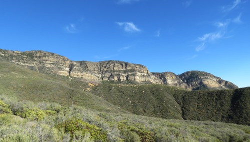 Topatopa Bluff Red Reef Trail Sisar Canyon Ojai hike backpacking trip Los Padres national Forest