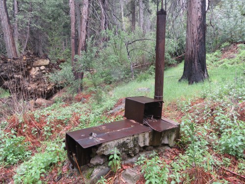 Hartman Brothers stove upper bear los padres national forest hunting camp san rafael wilderness sisquoc river trail hiking backpacking