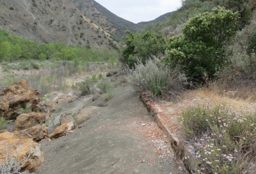 Furnace foundation los prietos quicksilver mercury mine Santa Ynez River hike trail Jose Moraga Los Padres national forest