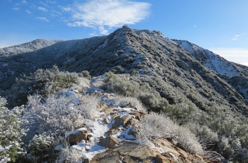 MIssion Pine Trail hike snow San Rafael Wilderness Los Padres National Forest