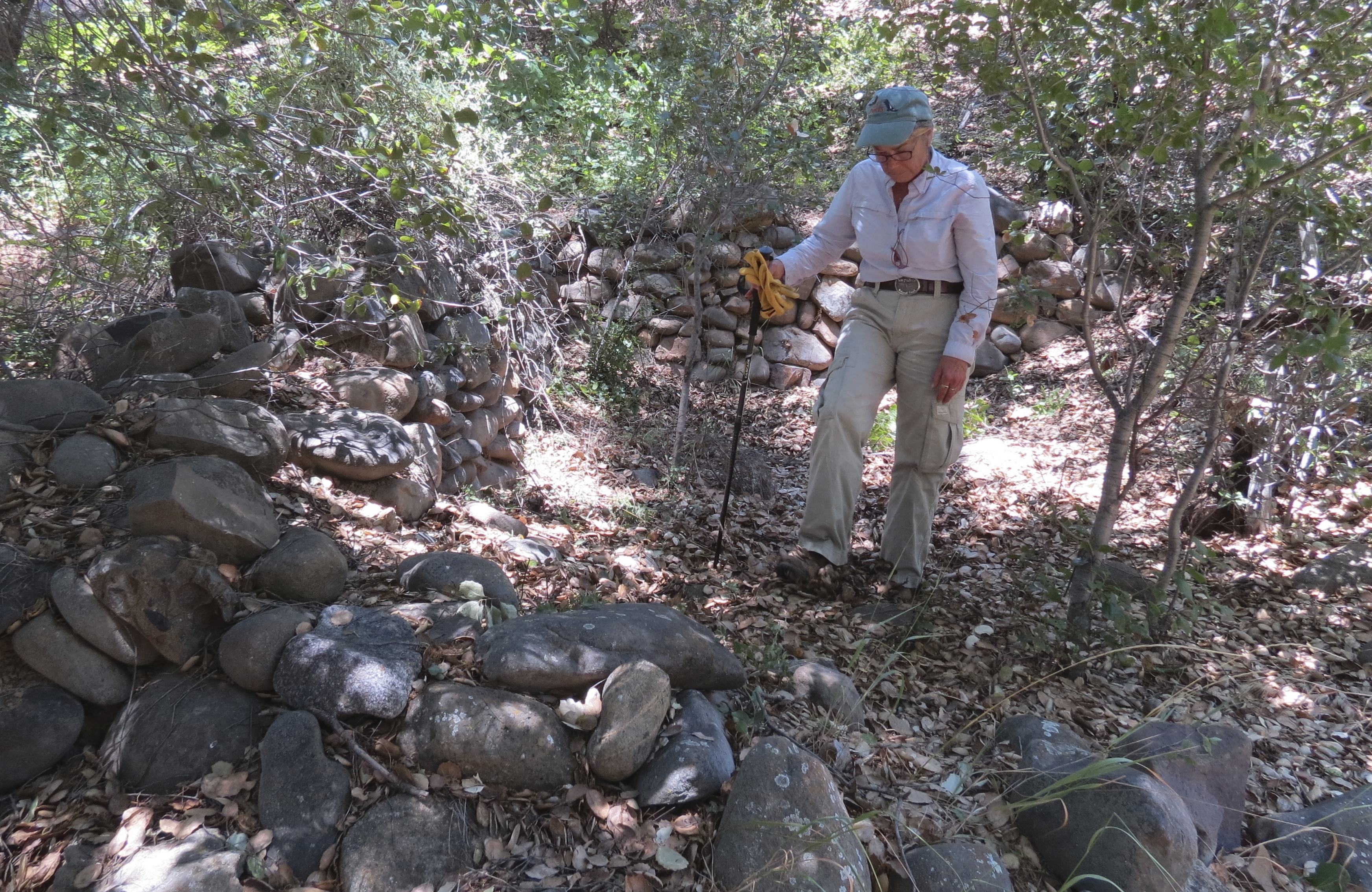 Root Cellar Lucien Forrester homestead Sisquoc River San Rafael Wilderness Los Padres National Forest Joan Brandoff archeology survey