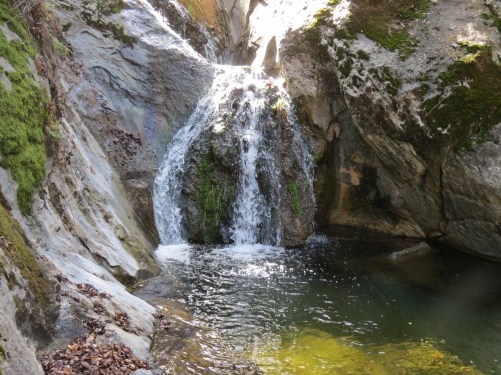 Cascade pool Fir Canyon Davy Brown Trail Los Padres National Forest