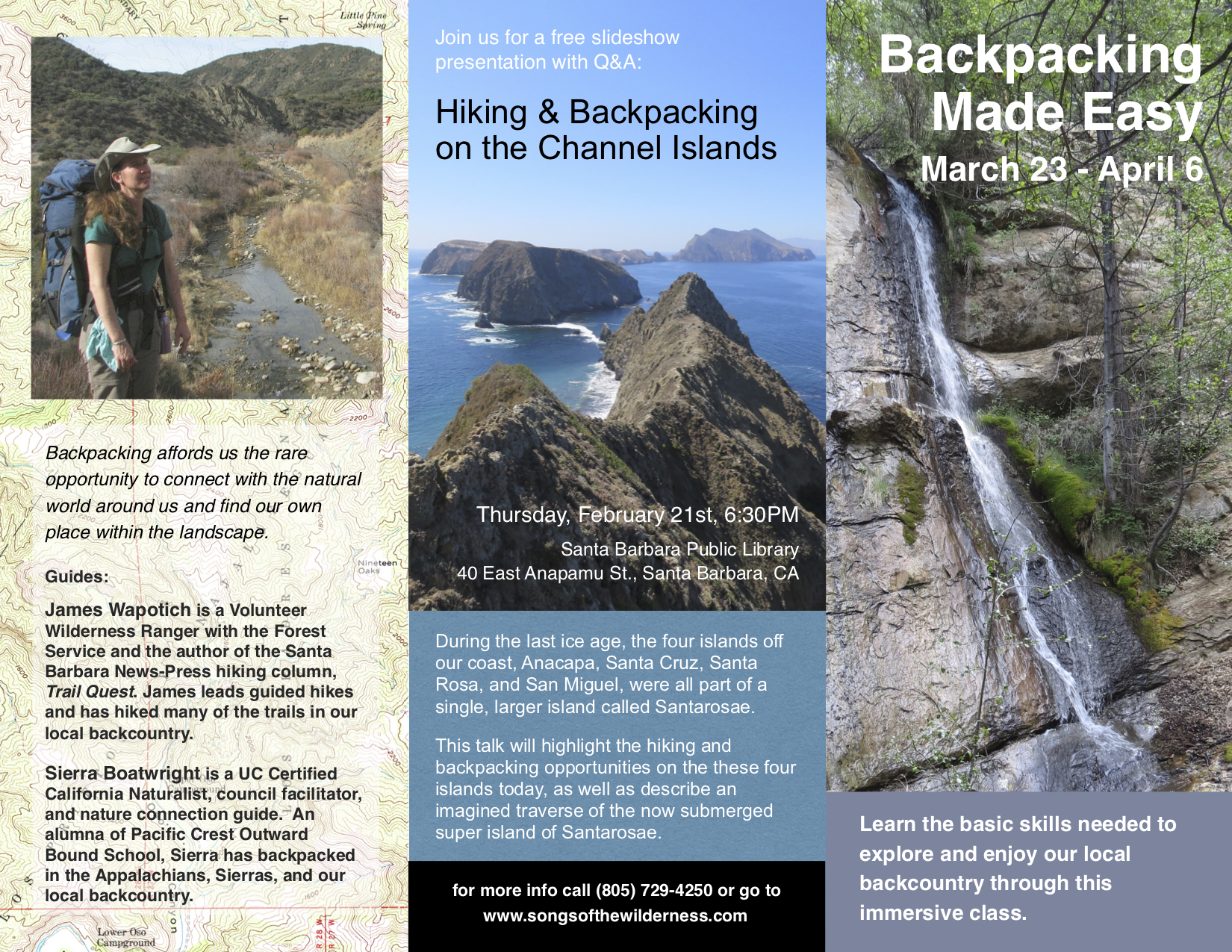 Backpacking class santa barbara hiking trails los padres national forest backcountry adventuring