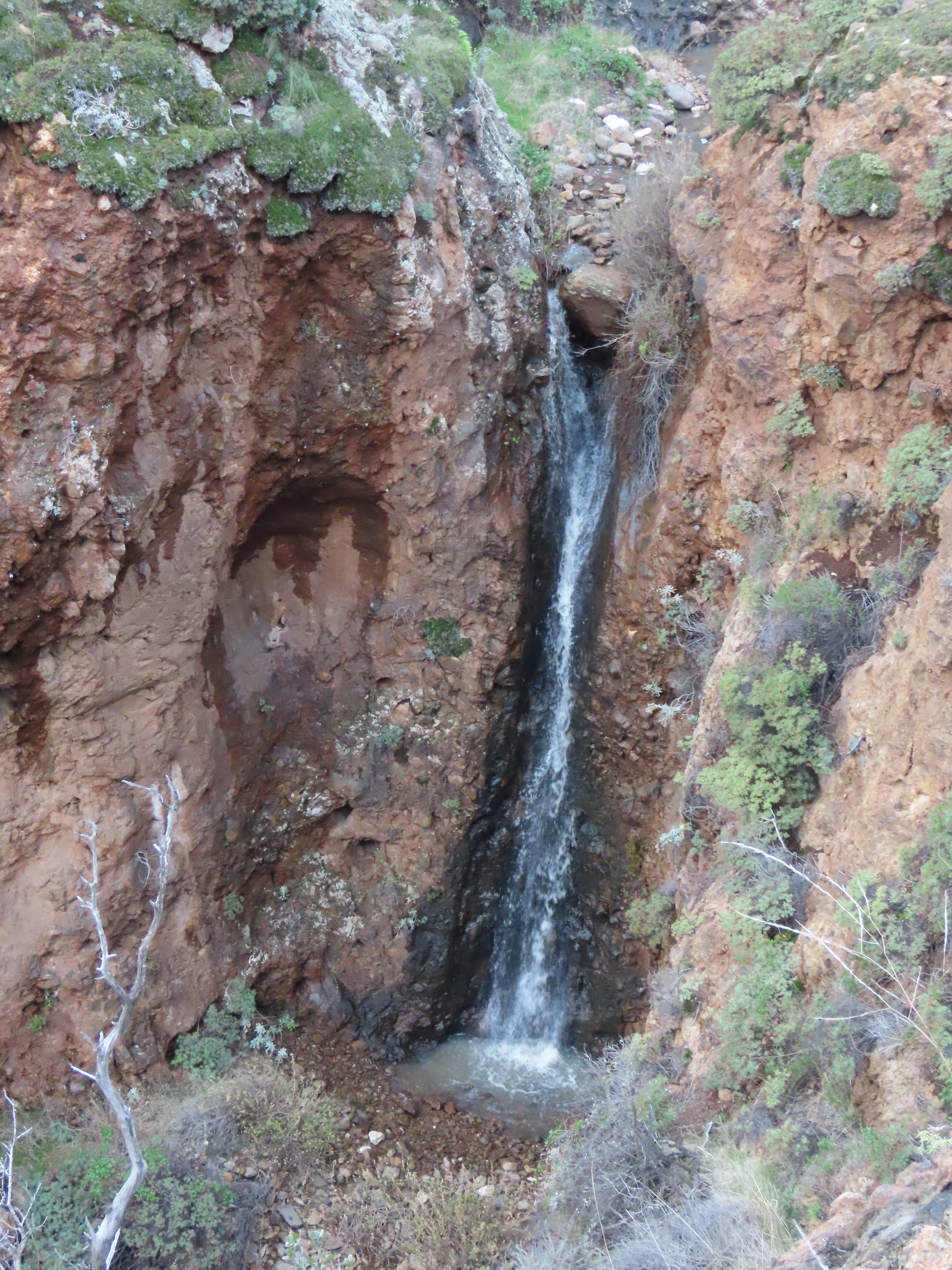Waterfall Smugglers Canyon Santa Cruz Island Channel Islands National Park